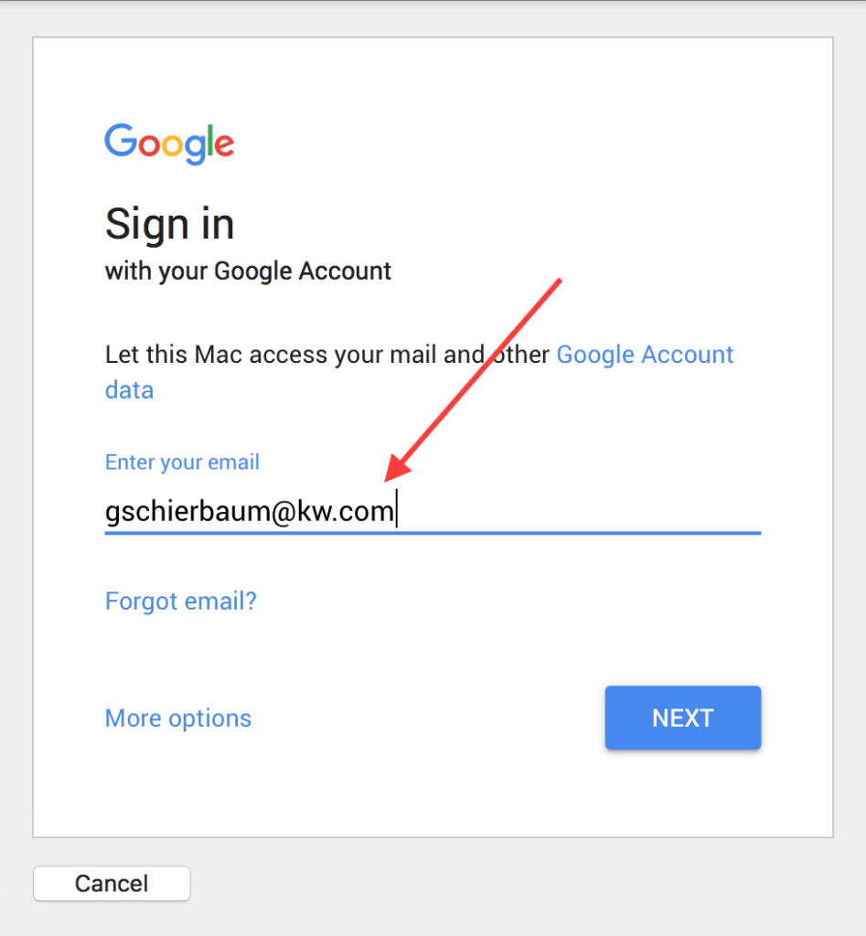 how to add an email address on my mac